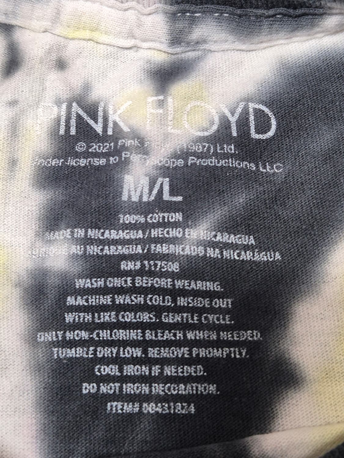 [L] 핑크플로이드 오피셜 티셔츠 -143 상품이미지4