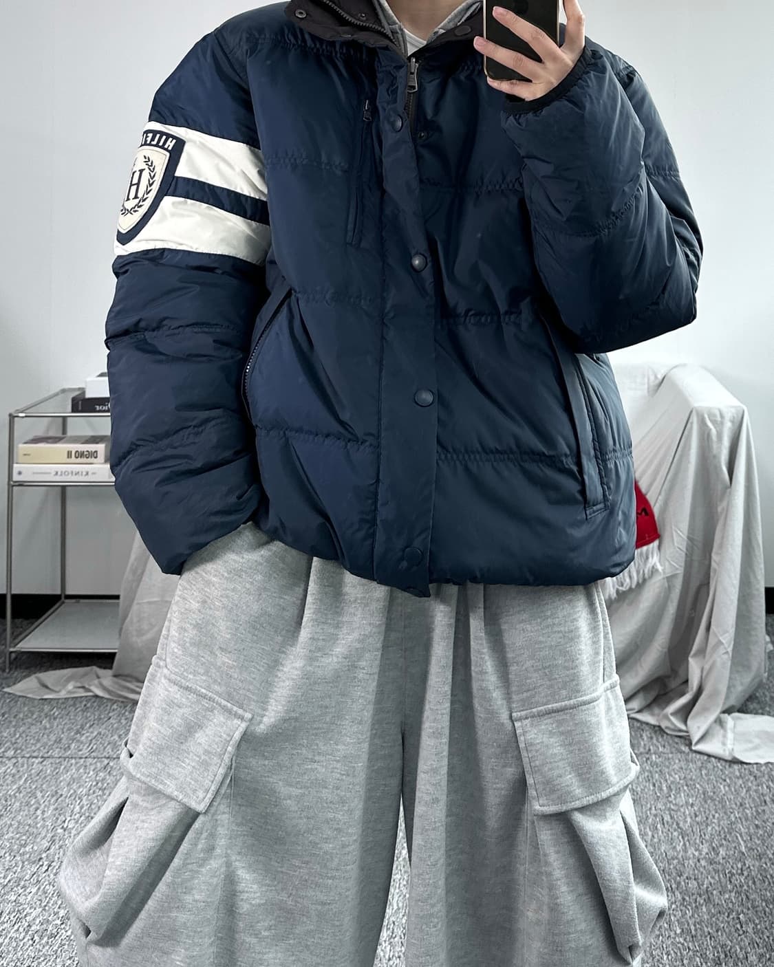 타미 힐피거 90s 리버시블 패딩 XL 상품이미지6