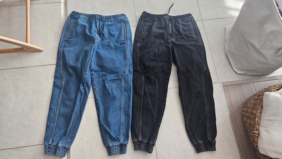 [46(30~32)]준지 데님 트랙 팬츠 유아인 조거 청바지 상품이미지1