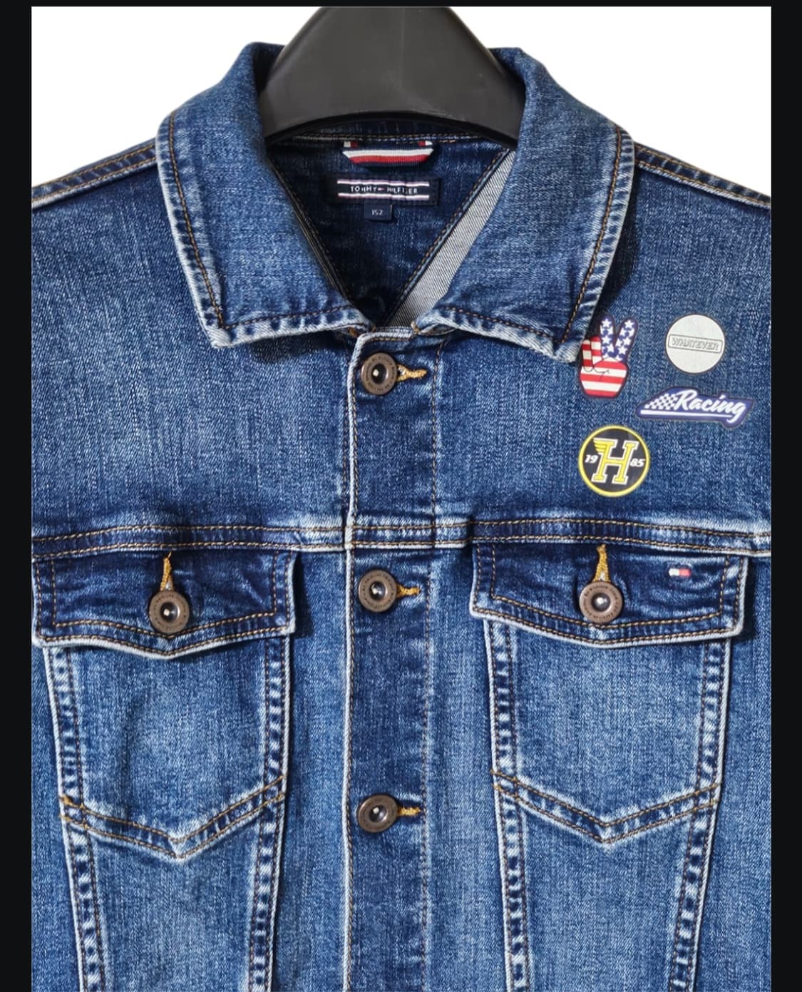 Tommy Hilfiger 패치 자켓 | 유니크 커스텀 디자인 | 크롭핏 상품이미지3