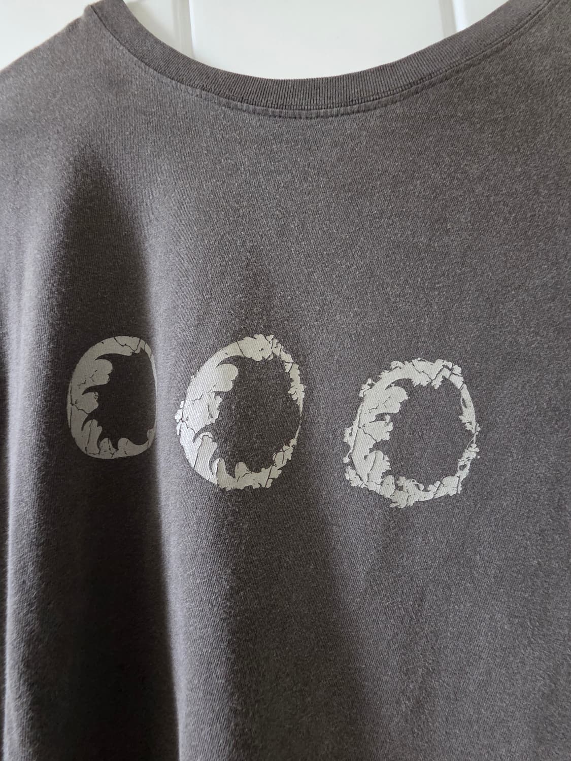 3) 해칭룸 플로럴 에그 티셔츠 1/2 블랙 상품이미지4