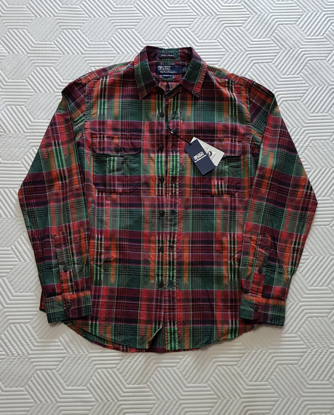 [새상품/M] 폴로 클래식핏 마드라스 셔츠 팝니다. 상품이미지2