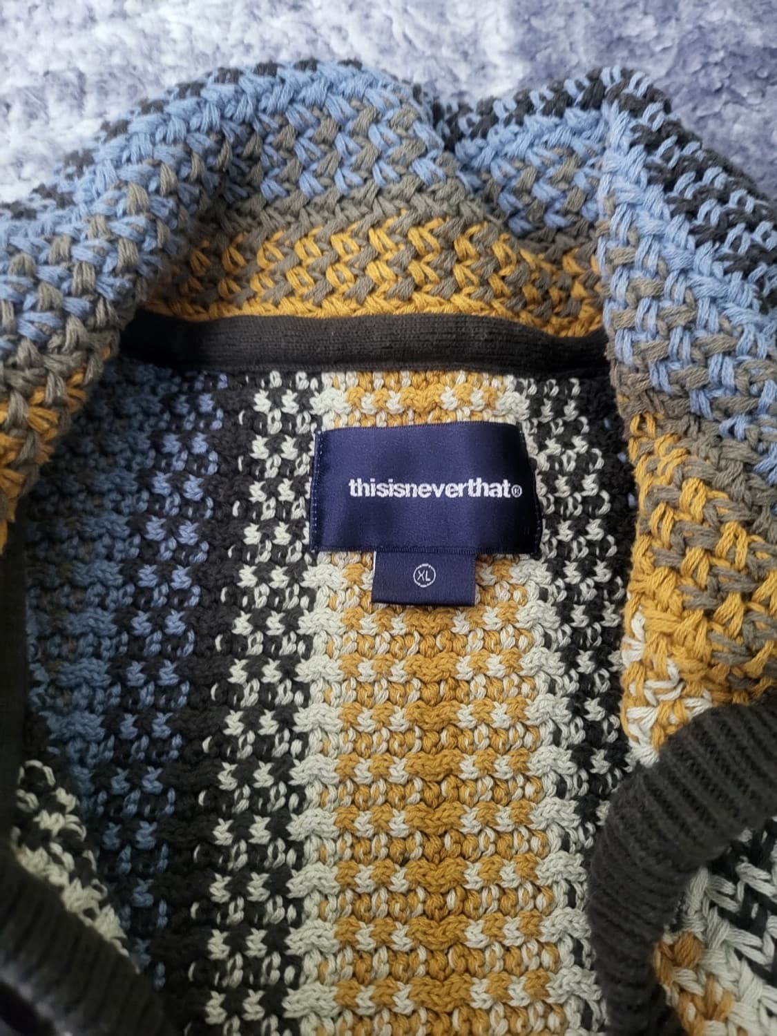 XL)디스이즈네버댓 크로켓 니트 가디건 상품이미지5