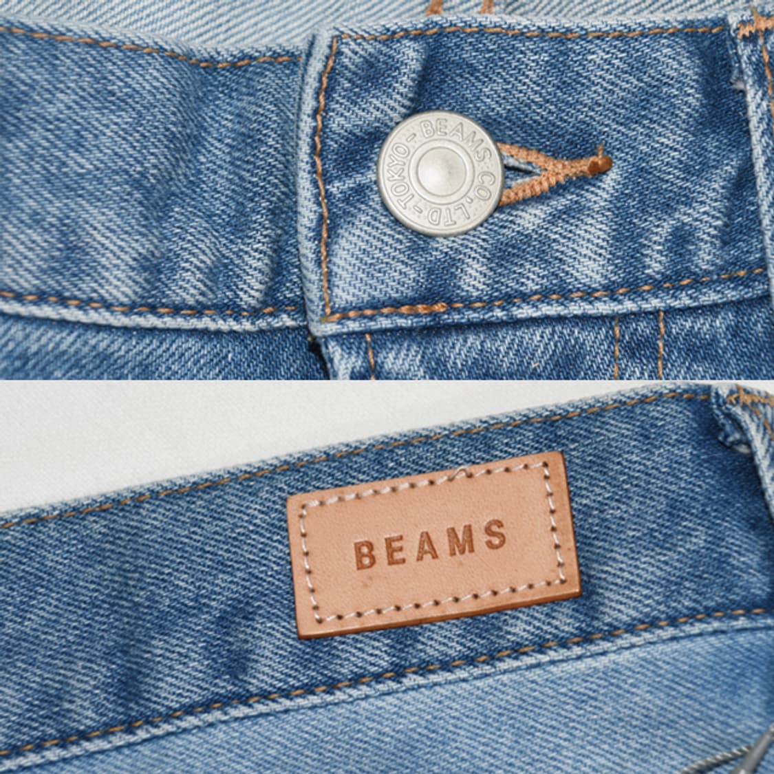 BEAMS 패치워크데님팬츠 상품이미지8