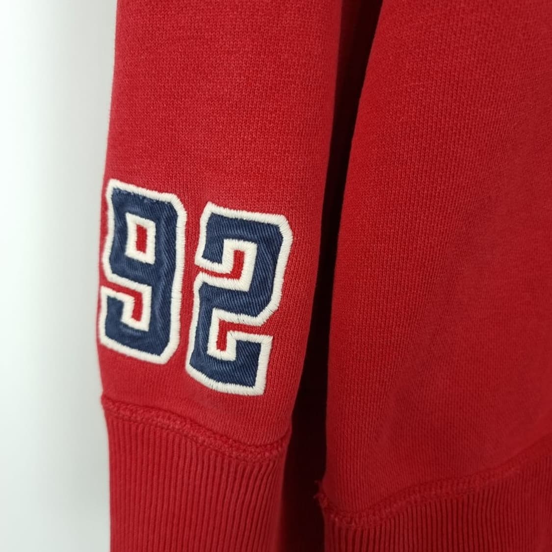 [아베크롬비] 빈티지 빅로고 프린팅 오버핏 후드티 레드 M18522 상품이미지7