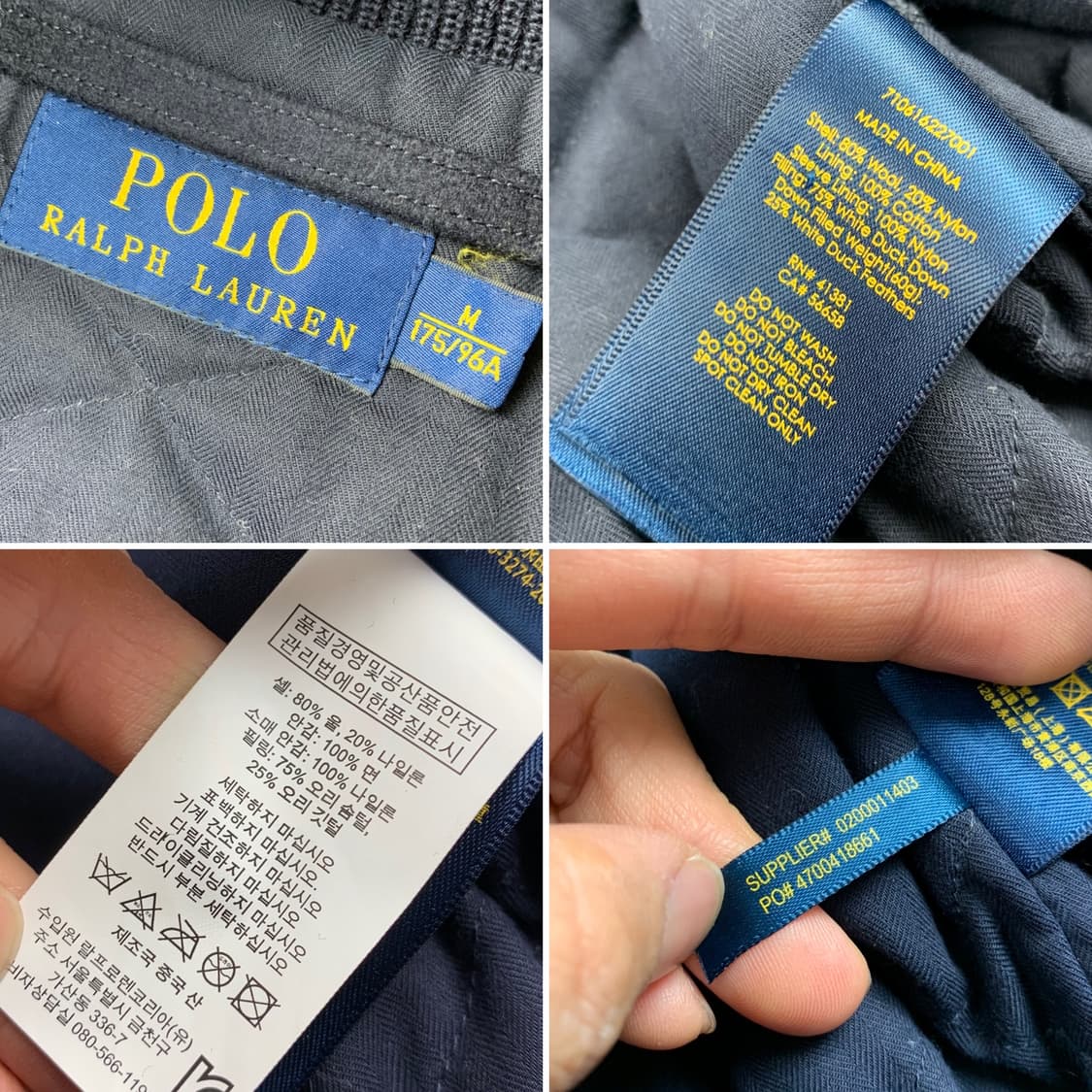 폴로 랄프로렌 멜튼울 A-1 유틸리티 자켓 네이비 상품이미지7