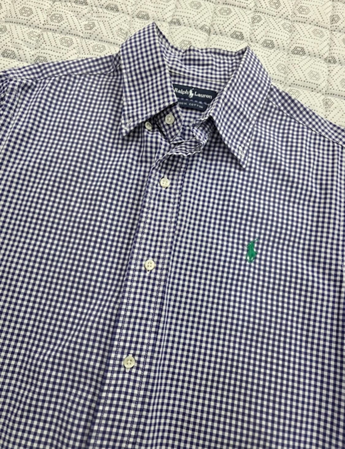 폴로 랄프로렌 체크 셔츠 블루 95 상품이미지5
