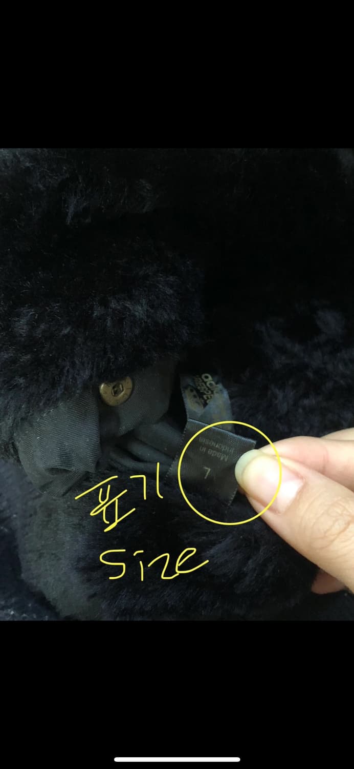 빈티지 아디다스 미시엘리엇 리버시블 블랙 퍼 점퍼 상품이미지8