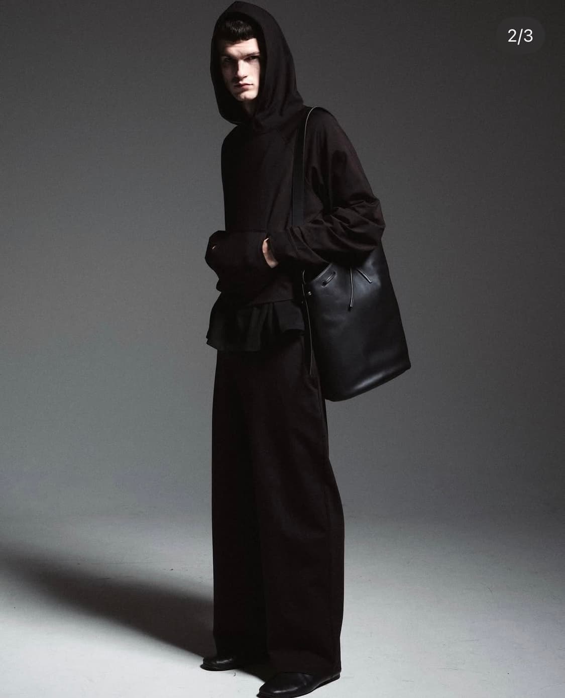 [유일매물] ISHII 카라데 레더 백 상품이미지3