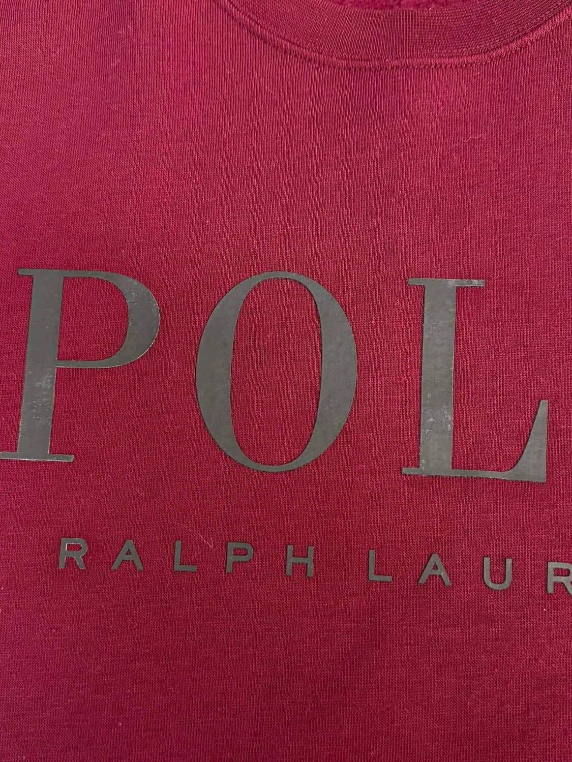 [M] 폴로 랄프로렌 빅로고 버건디 스웻 셔츠 맨투맨 상품이미지7