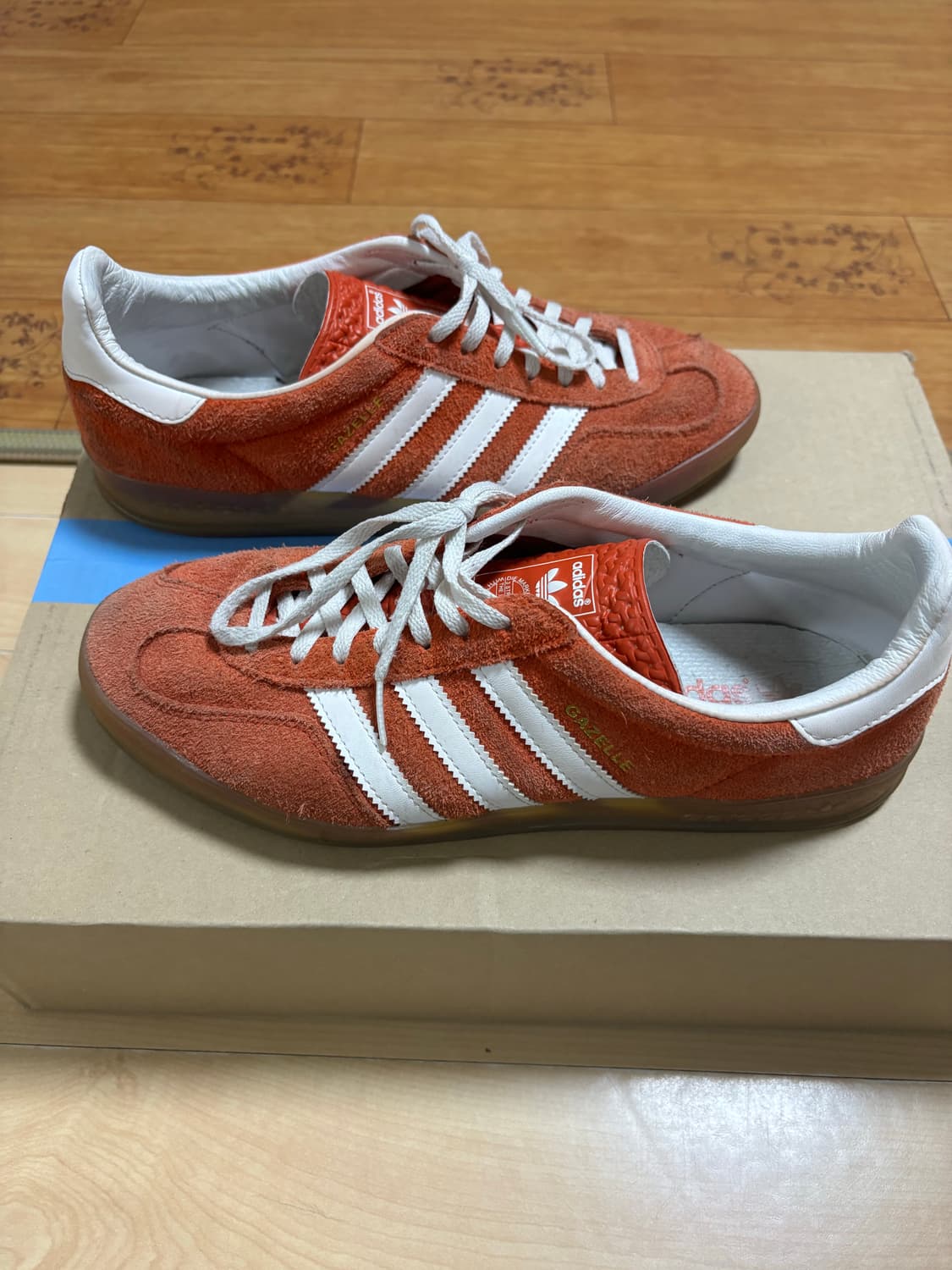 아디다스 가젤 인도어 볼드 오렌지 클라우드 화이트 상품이미지4