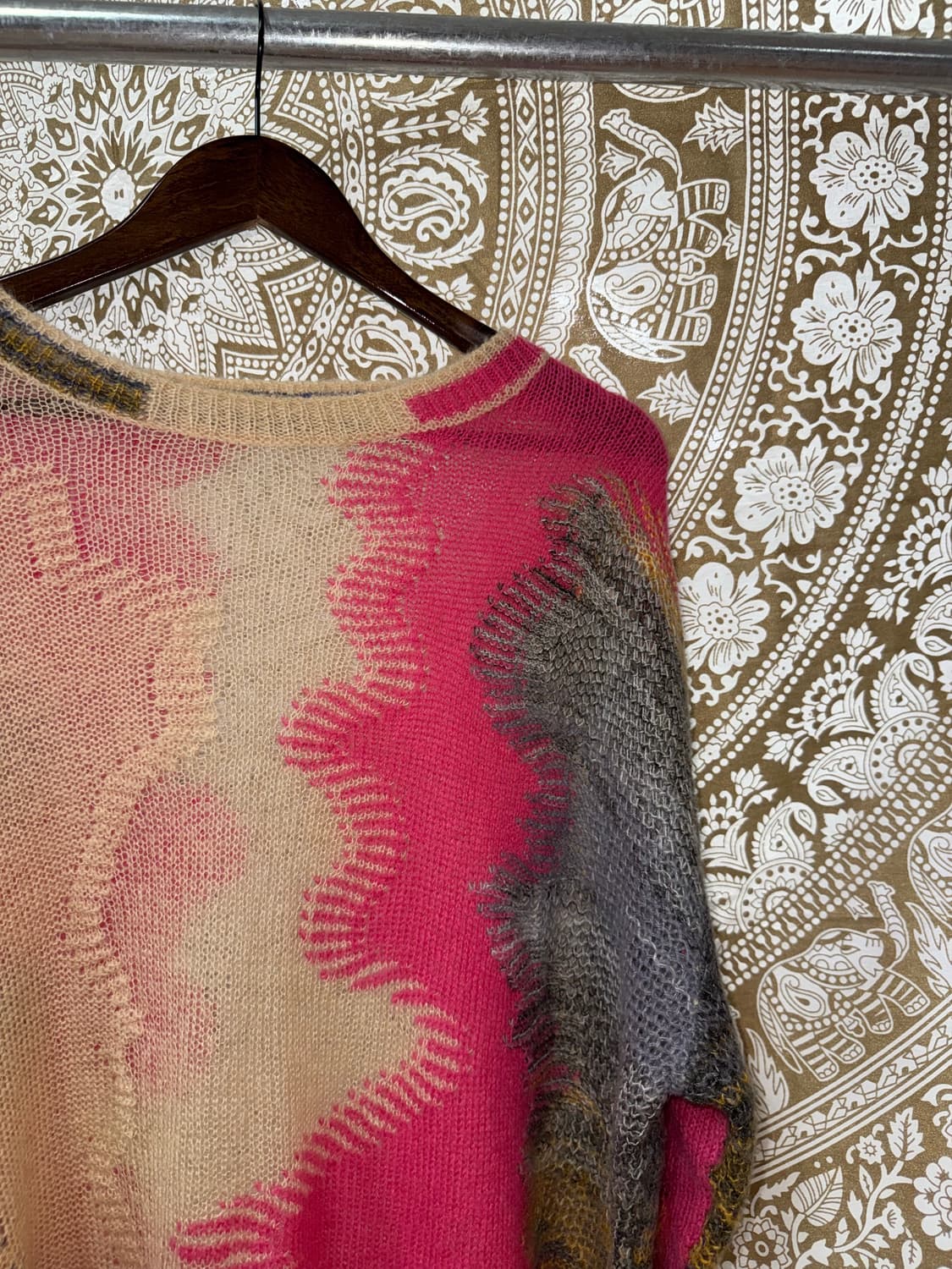 빈티지 멀티컬러 패턴 니트  상품이미지4