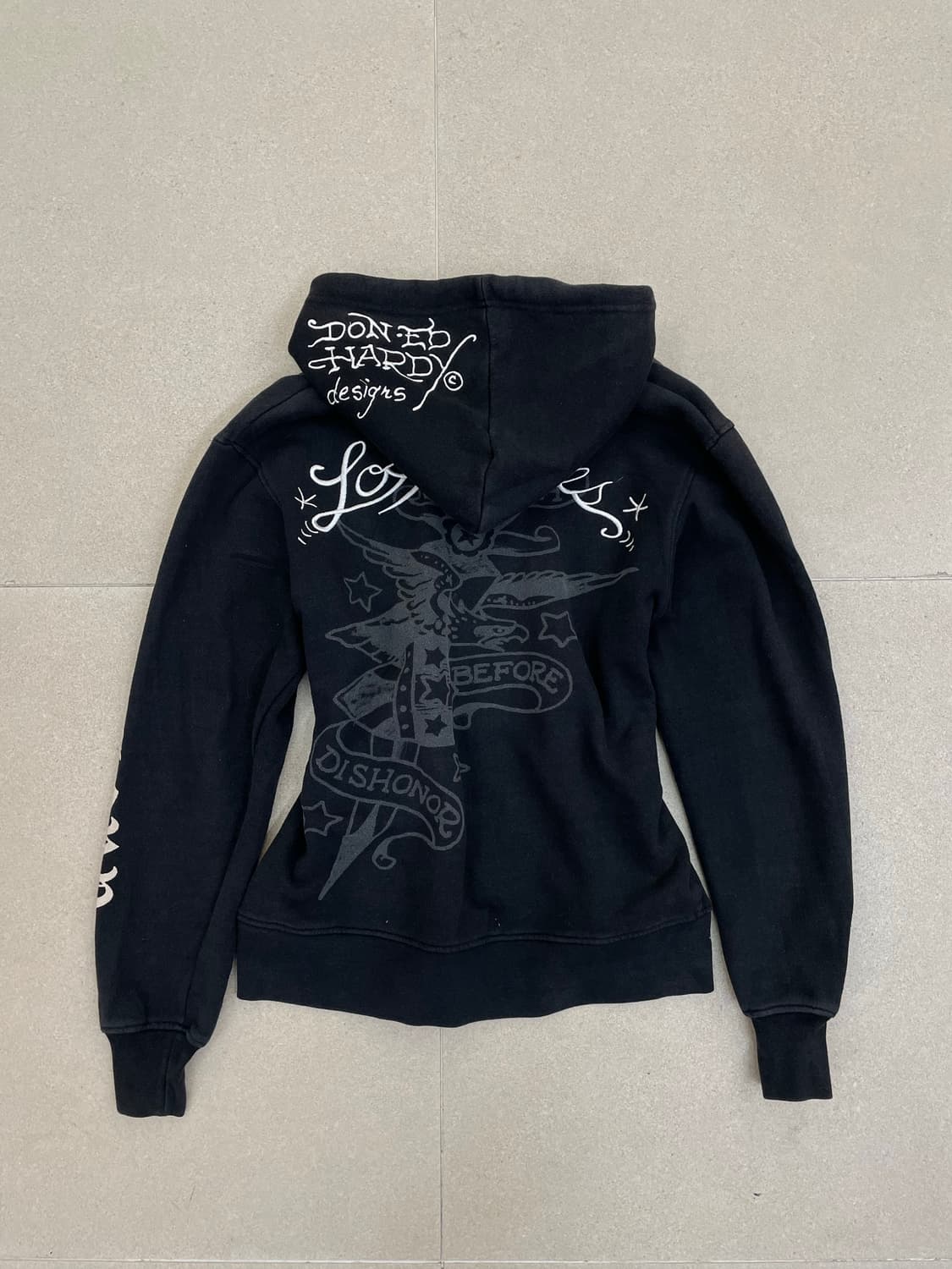 에드하디 자수 프린팅 후드집업 상품이미지5