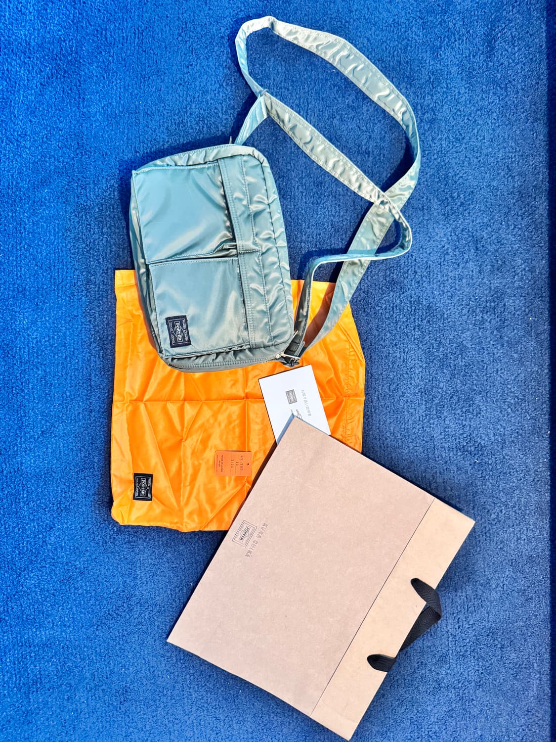 포터 탱커 크로스백 + 더스트백 + 쇼핑백 탱커 숄더백 스몰 세이지 상품이미지2