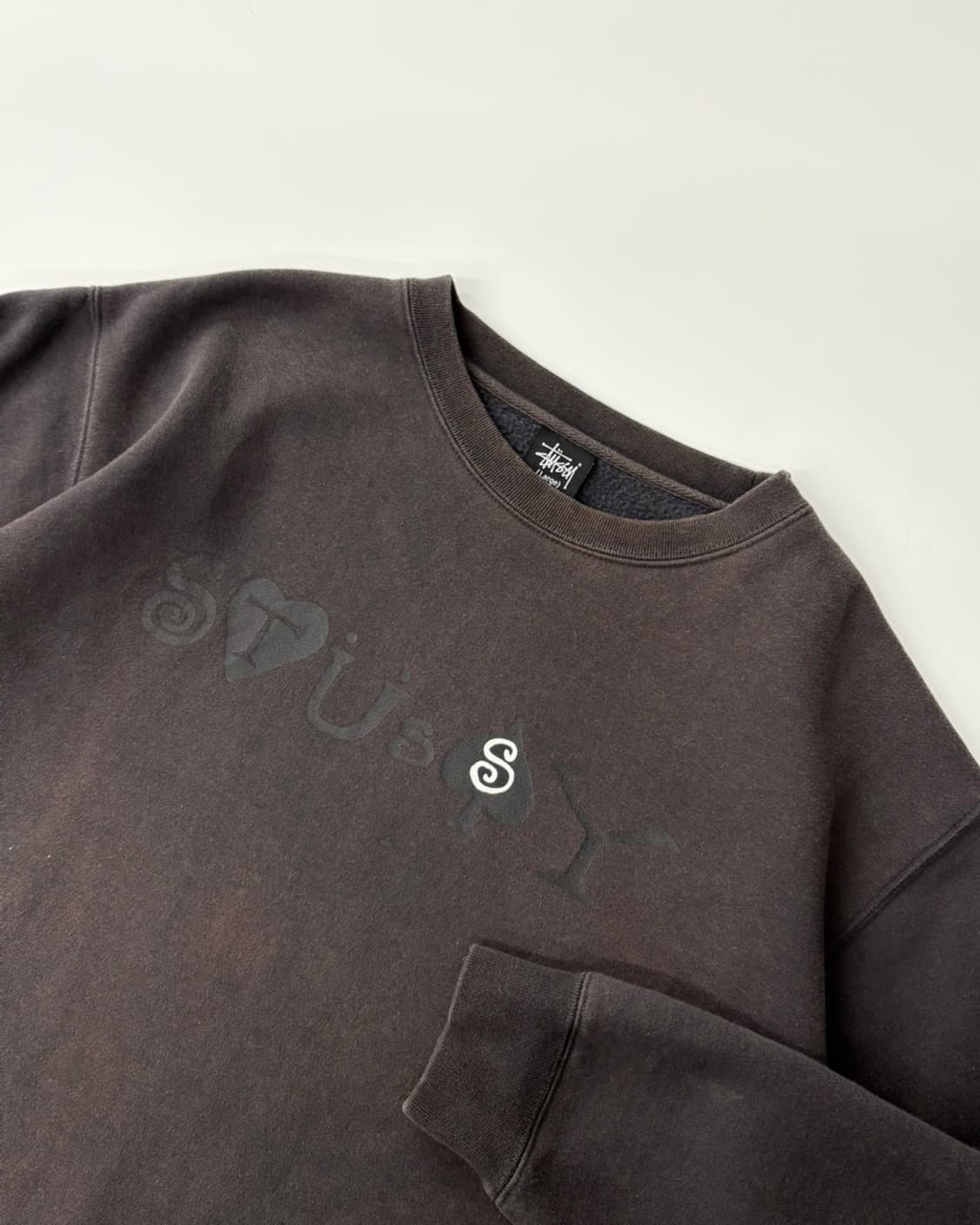 STUSSY 스투시 90‘s 레터링 로고 스웻 맨투맨  상품이미지1