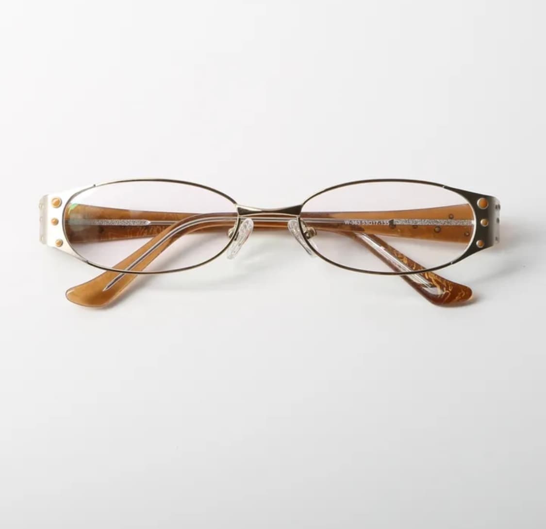 빈티지 메탈 스터드 포인트 안경 상품이미지3