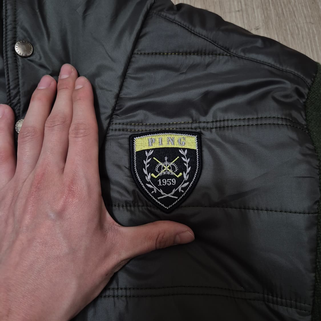 PING 핑 남성 골프웨어 방풍 니트 집업 점퍼 M(95) 상품이미지4