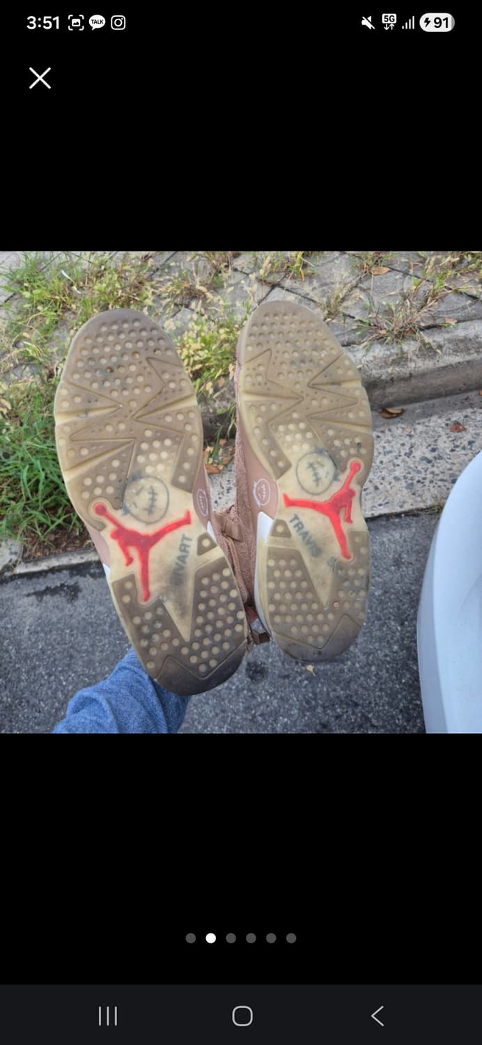 조던 6 x 트래비스 스캇 레트로 SP 브리티쉬 카키 290 상품이미지2