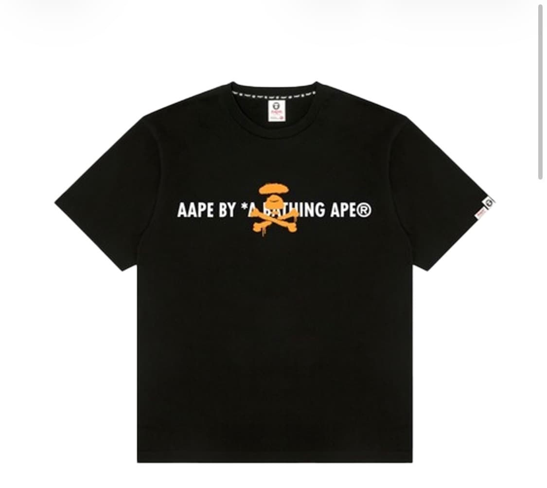 베이프 bape AAPE Basic Tee Black - 25SS 상품이미지2