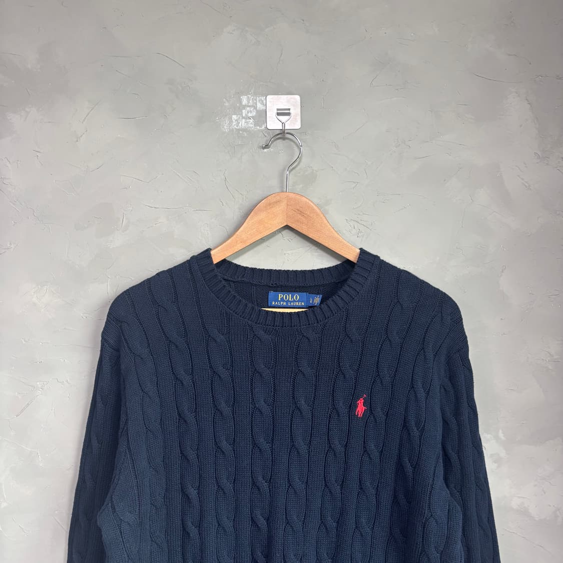 폴로 랄프로렌 꽈배기 니트 네이비 상품이미지2