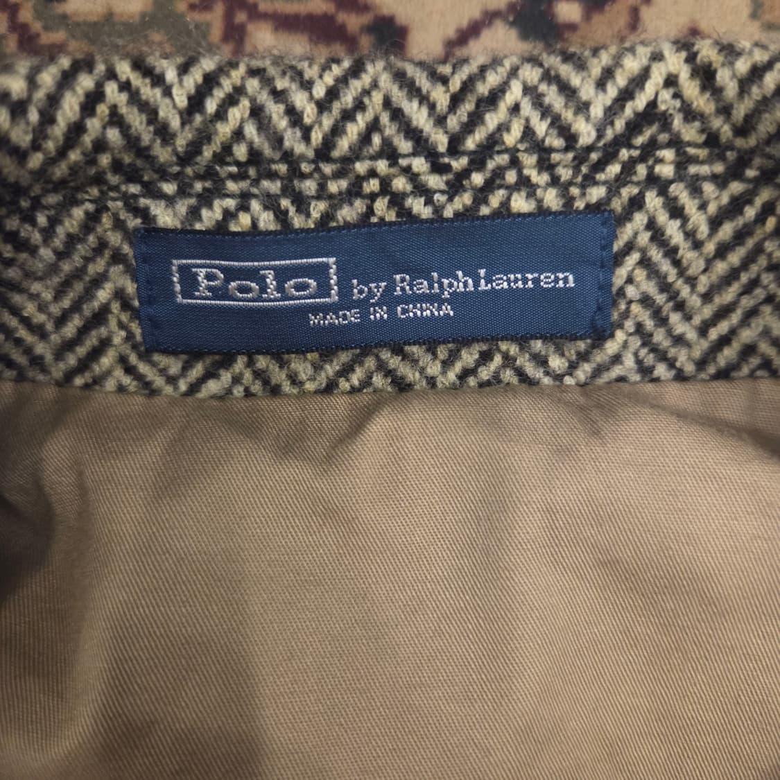 폴로 헤링본 엘보우 패치 자켓 스포츠 코트 블레이져 40r 상품이미지3