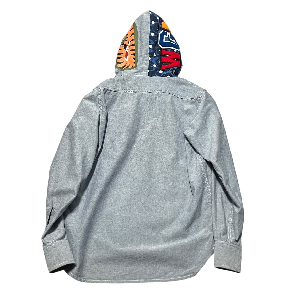 베이프 BAPE 카모 풀오버 샤크 후드 셔츠 상품이미지2