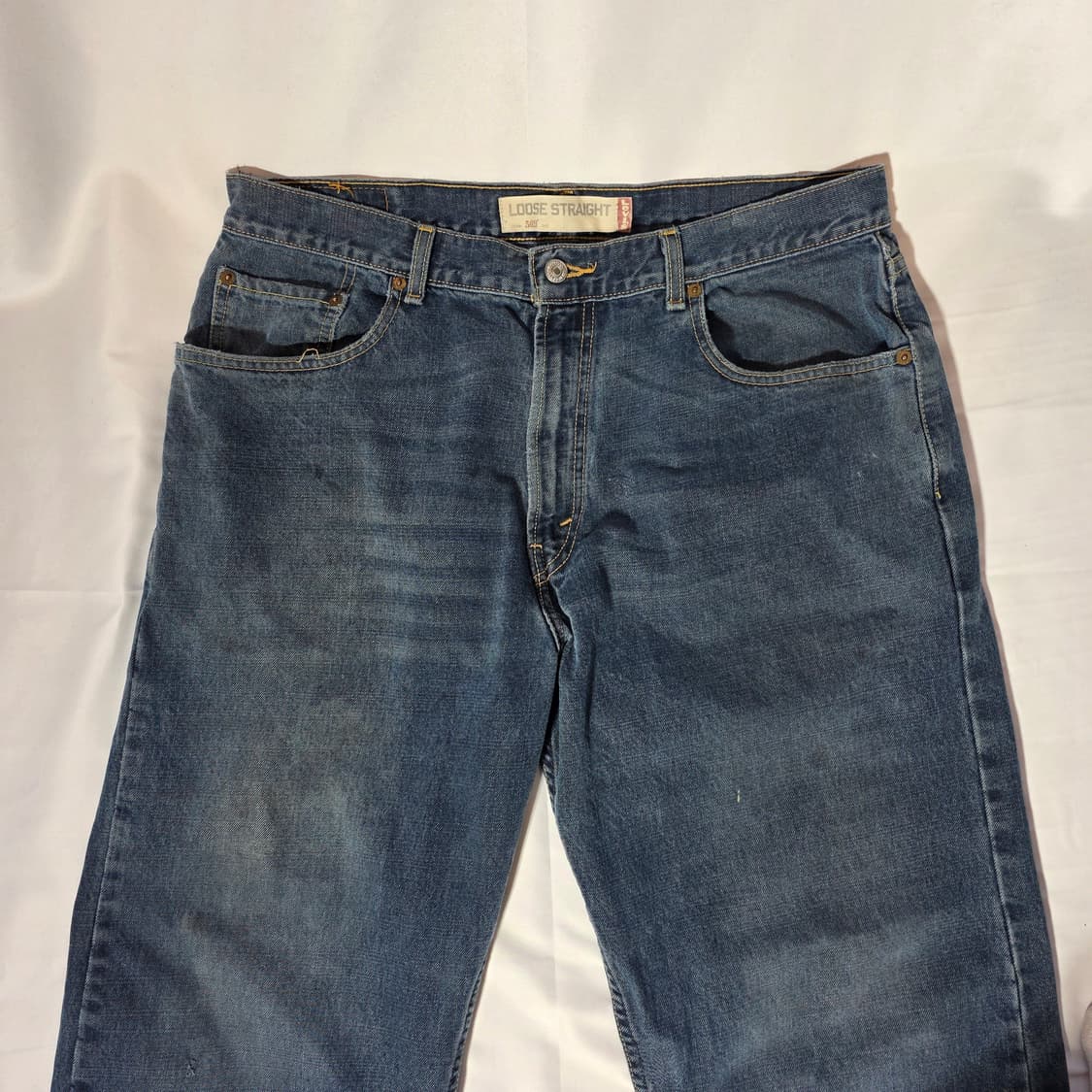 [W36L32]00s 리바이스 569 루즈스트레이트핏 데님팬츠 상품이미지2