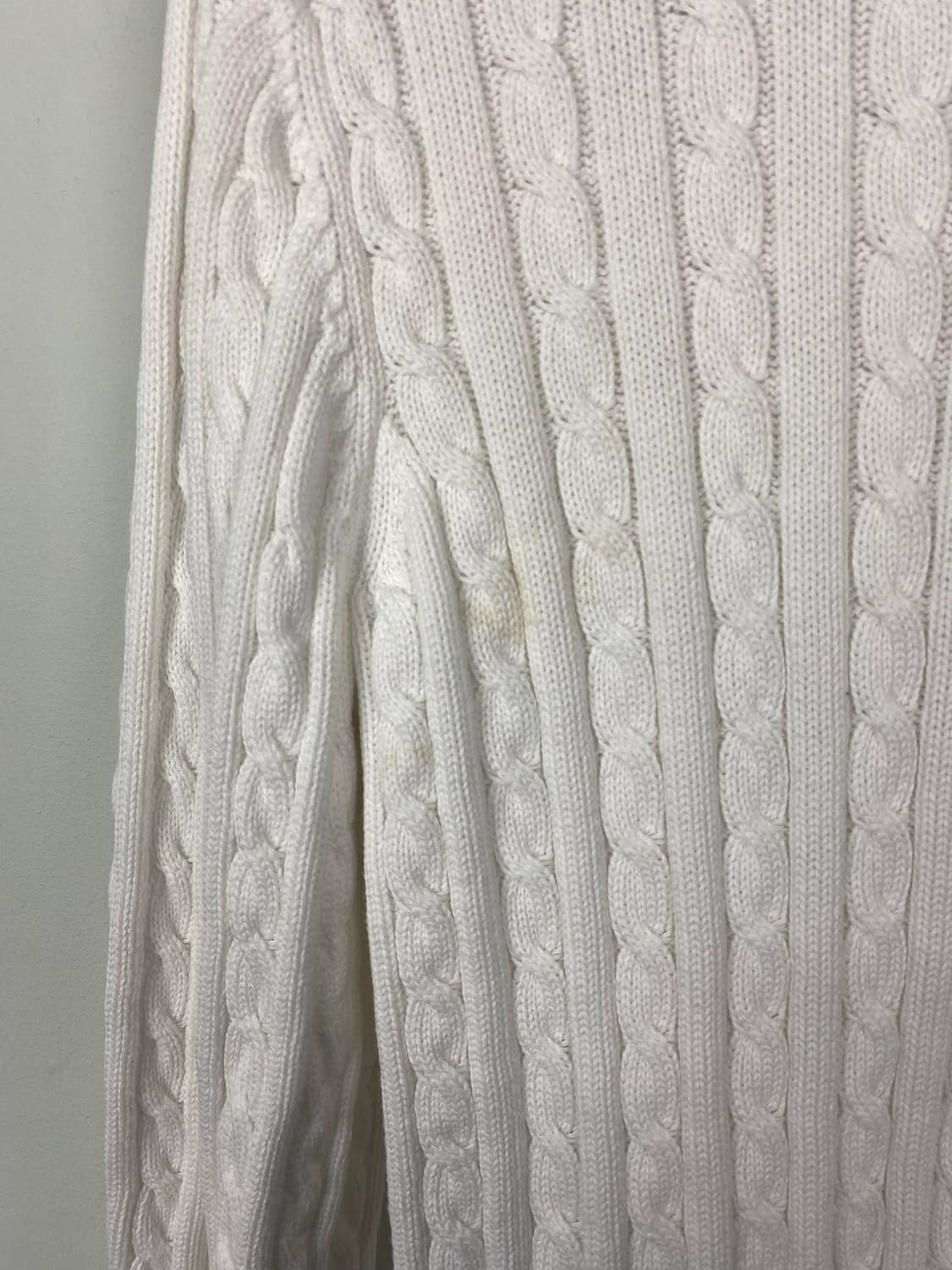 랄프로렌 폴로 꽈배기 니트 집업 M <666> 상품이미지5