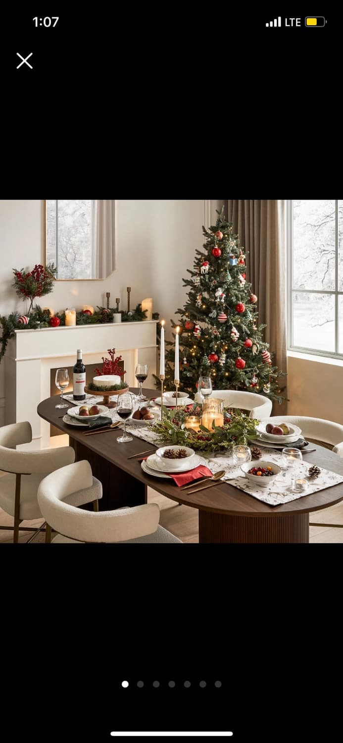 [택o새제품] 까사미아 수입 sander 크리스마스 테이블 러너 상품이미지1