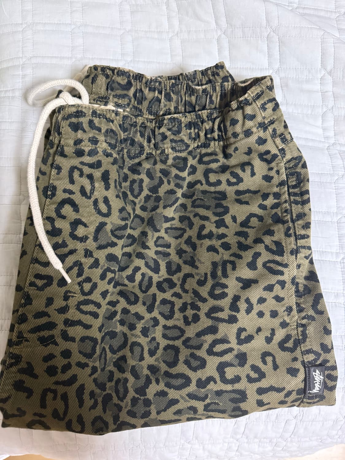 [m] 스투시 브러쉬드 비치 팬츠 레오파드 상품이미지2