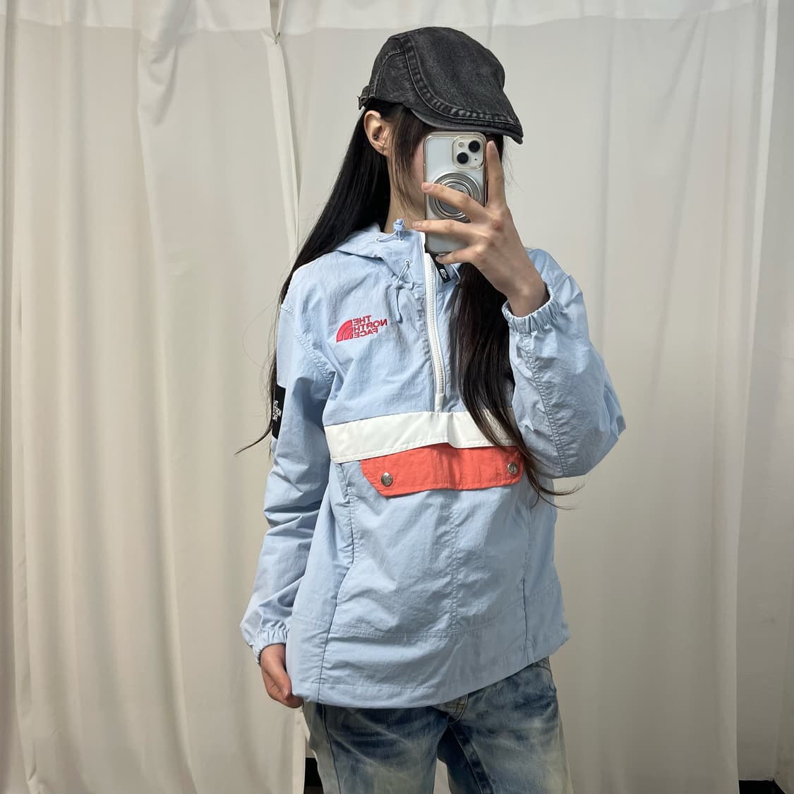 The North Face Sky Blue Anorak 상품이미지1