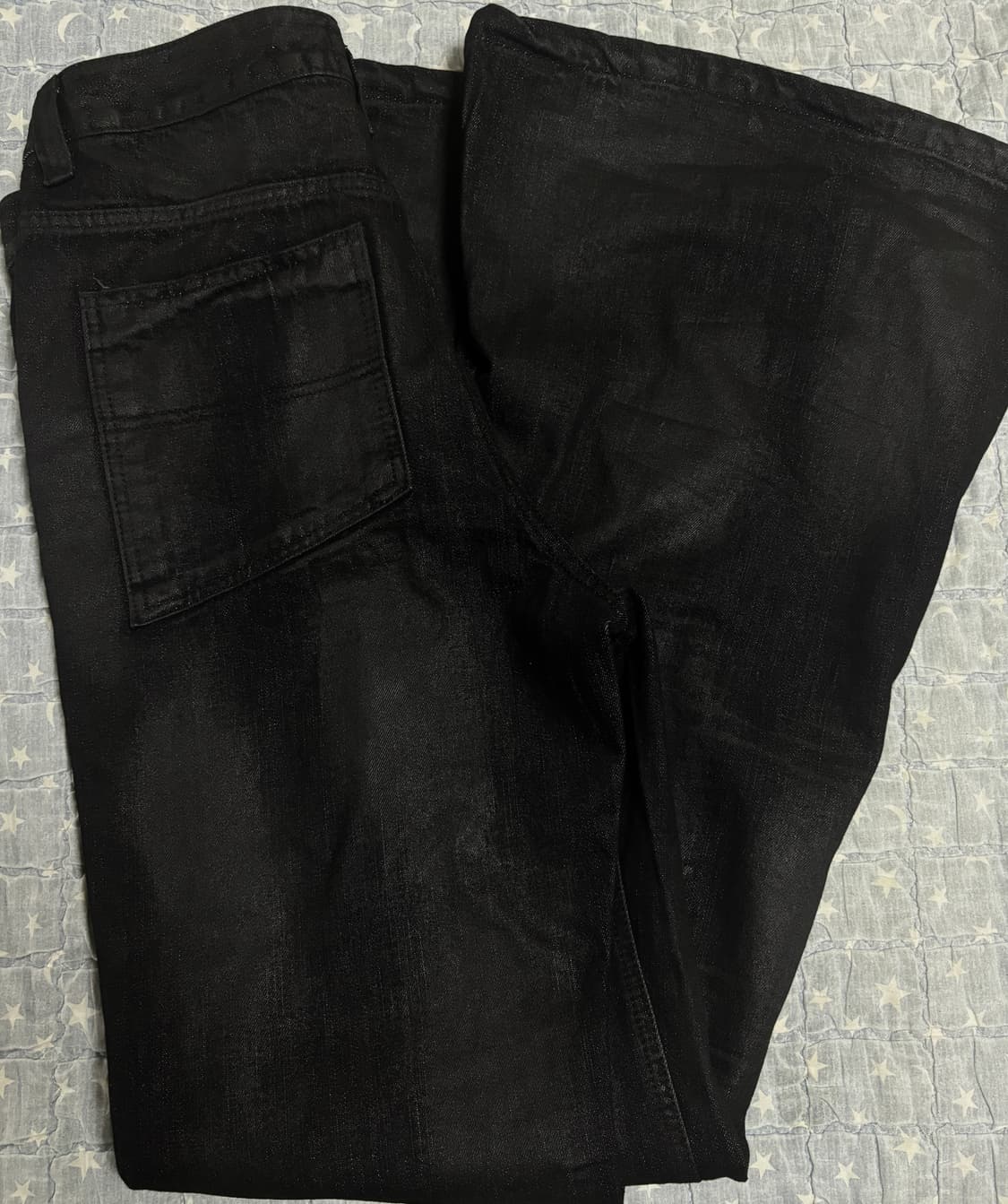 아이필럭키 플레어팬츠 Denim Bootscut pants black 상품이미지4
