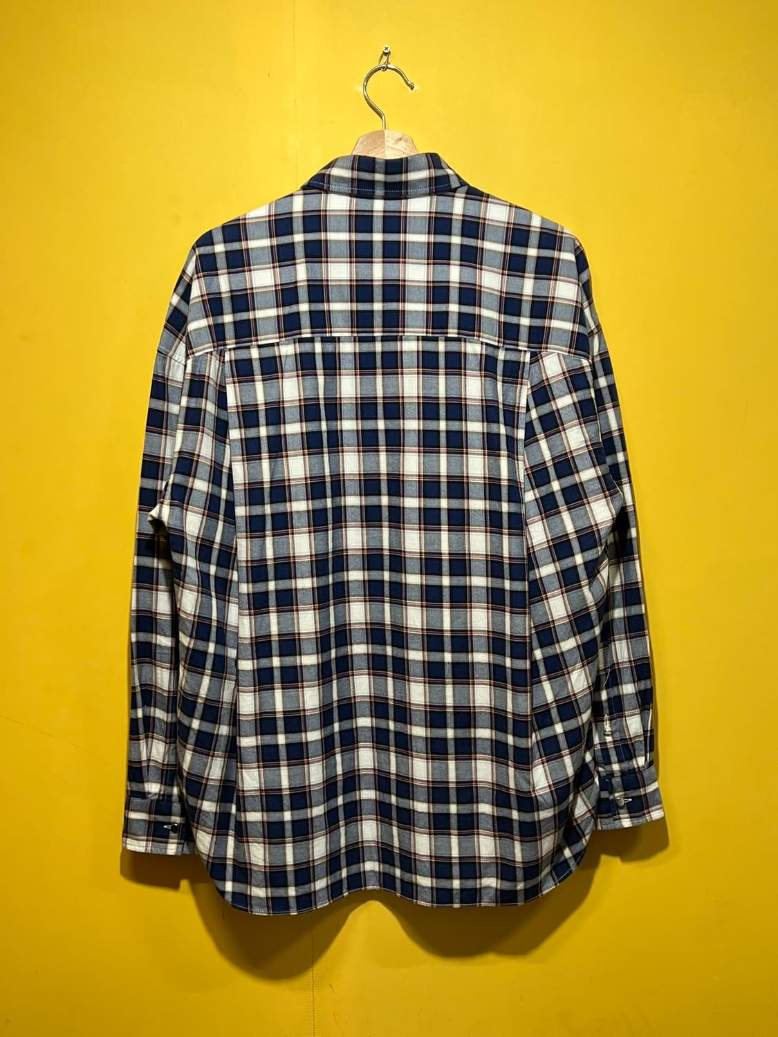 [100] 지오송지오 체크 남방 오버핏 셔츠 간절기 레이어드 플란넬 상품이미지9