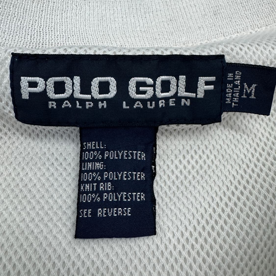 폴로 골프 로고 올드스쿨 웜업 바람막이 화이트 상품이미지5