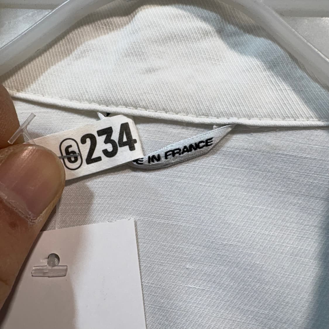 [48] HERMES 에르메스 화이트 면 자켓 상품이미지6