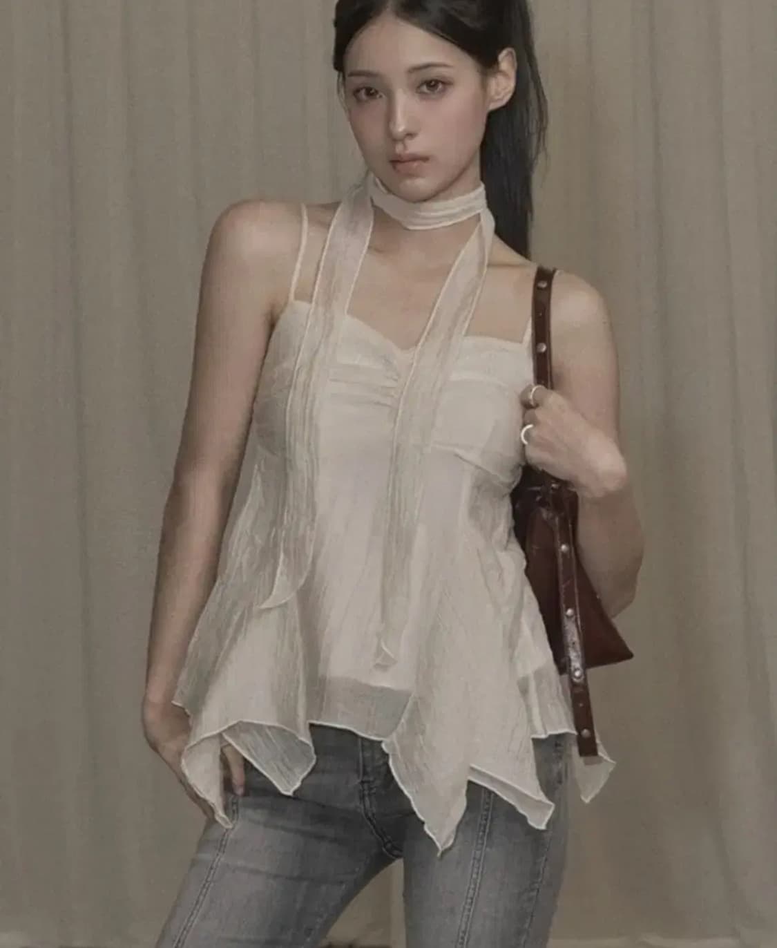 카키포인트 Ethnic Scarf Top 상품이미지2