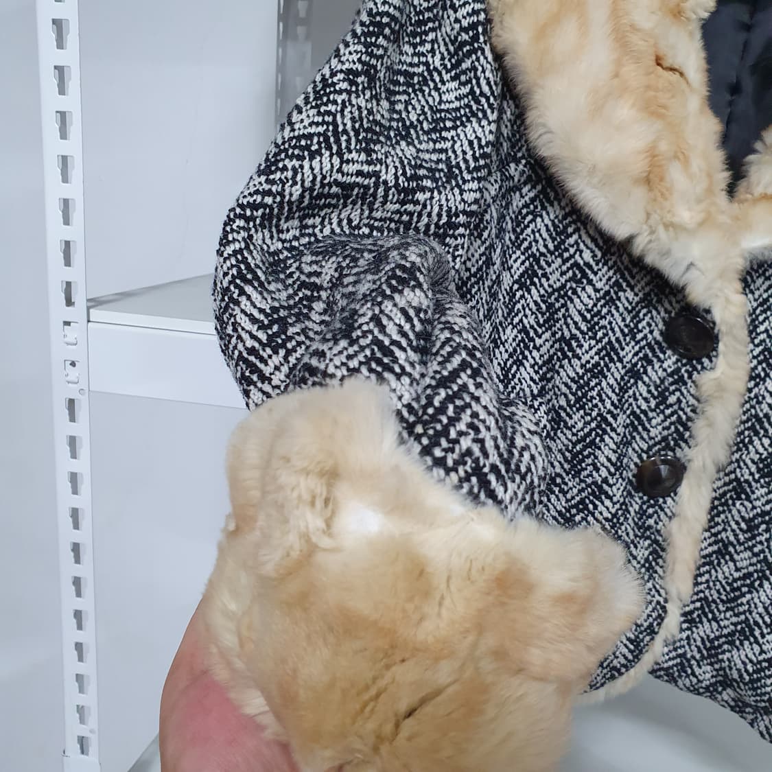 시슬리 토끼털 숄카라 울 자켓 갸루깔 달천깔 라떼갸루 오네갸루 y2k 상품이미지7