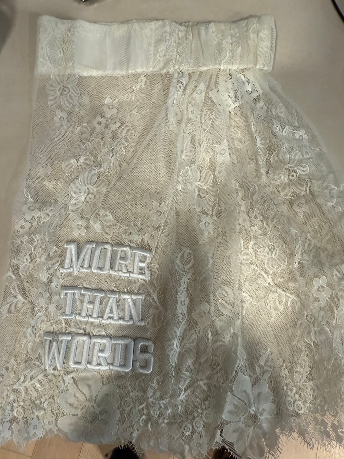 디자이너 브랜드 쇼콩트 chokonte 레이스 자수 스커트 상품이미지1