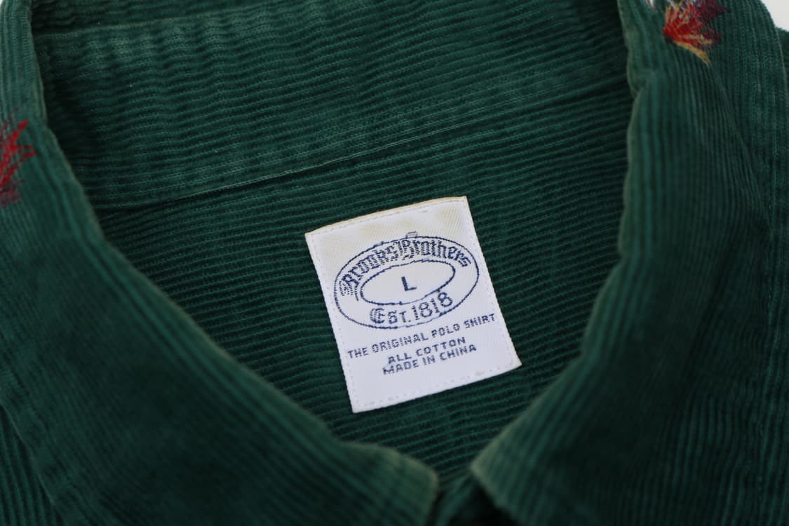 [L] 브룩스브라더스 피싱 자수 코듀로이 셔츠 상품이미지3