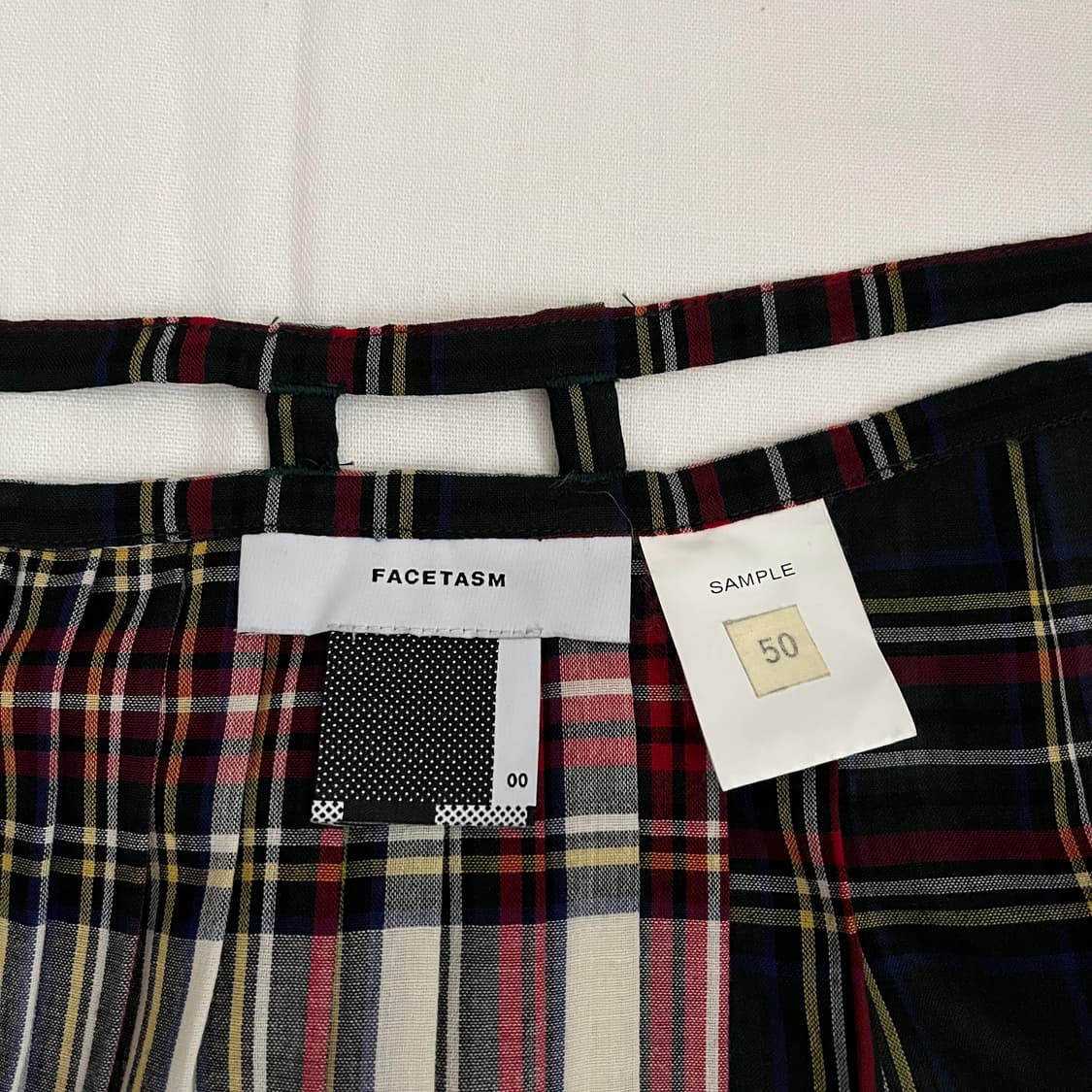 facetasm tartan check wrap skirt 상품이미지8