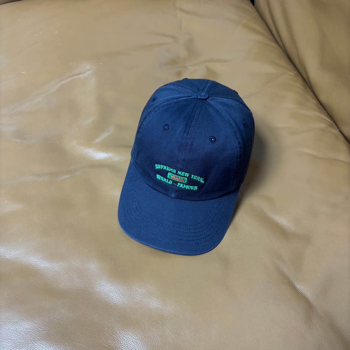 Supreme 슈프림 24ss 뉴욕 아크 네이비 6패널 볼캡 모자 상품이미지1