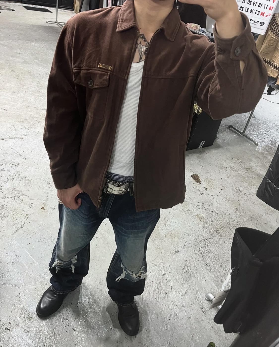 Crocodile work jacket 상품이미지1