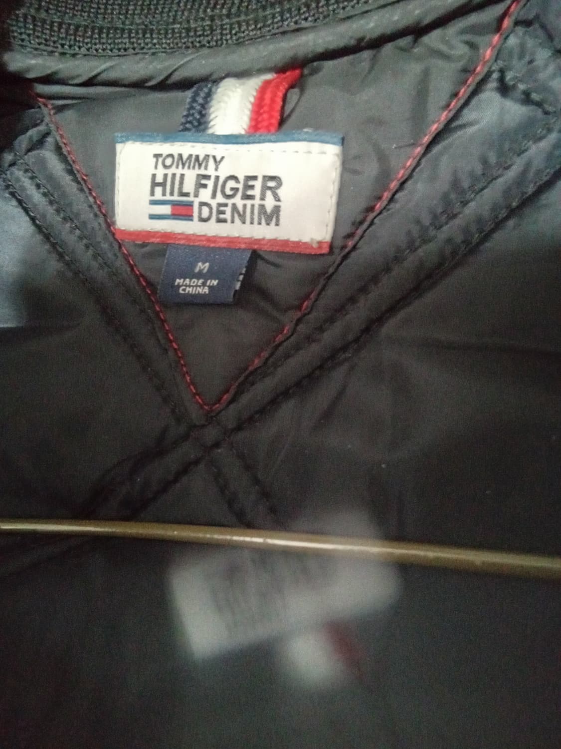 춘추,타미 힐피거 블랙 다이아몬드퀄팅 봄버 자켓 상품이미지6