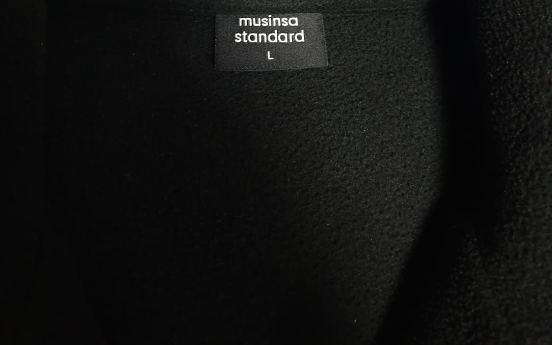 무신사스탠다드 오버사이즈 폴라 플리스 하이넥 짚업자켓(L) 상품이미지2