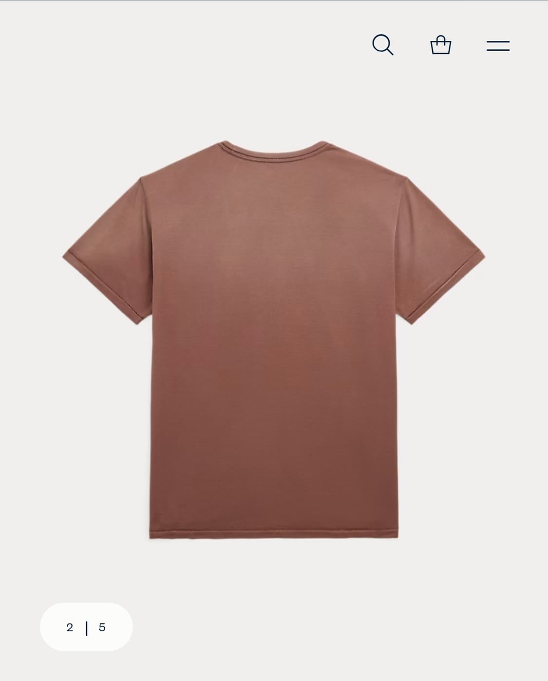 RRL 가먼트 다이 포켓 티셔츠 초콜릿 M 상품이미지2