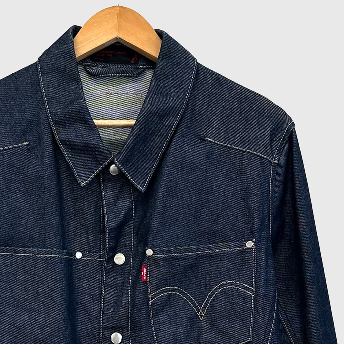 리바이스 엔지니어드진 엔진 데님 자켓 인디고 생지 00s 남성 100 상품이미지2