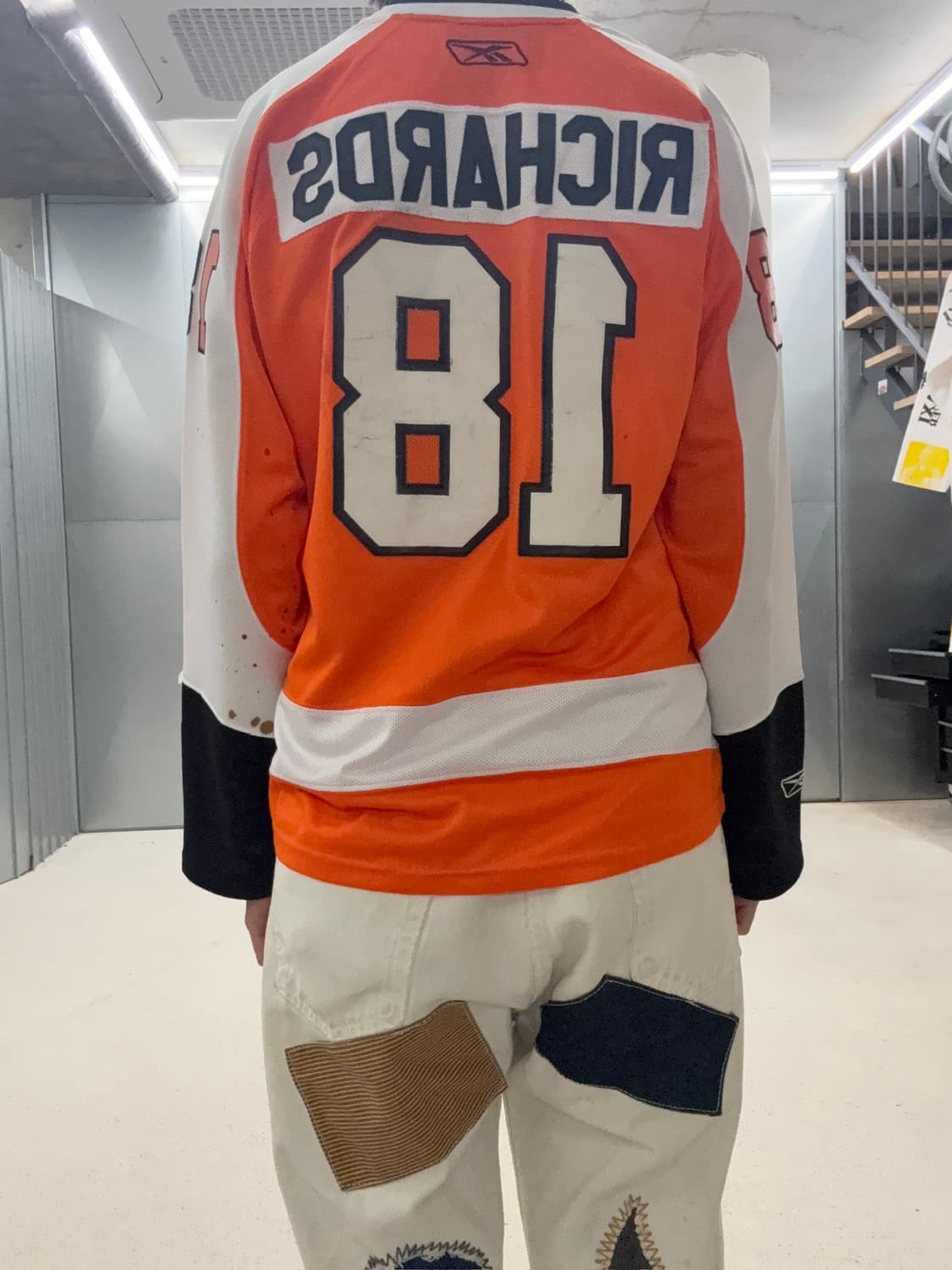 리복 필라델피아 플라이어스 오렌지 하키 저지 상품이미지8