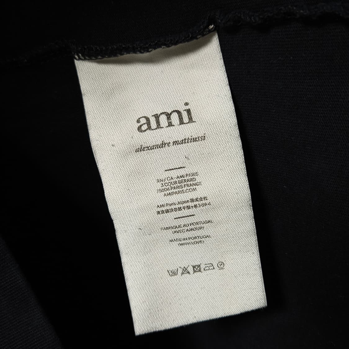 L ) 아미 스몰 하트 블랙 맨투맨 상품이미지5