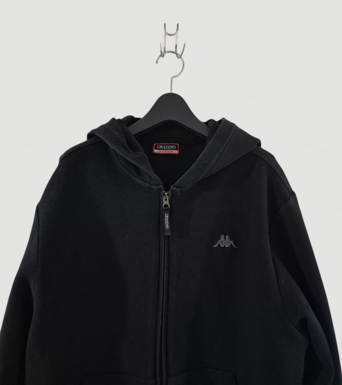 [100~105]카파 스몰로고 후드집업 스판 상품이미지1