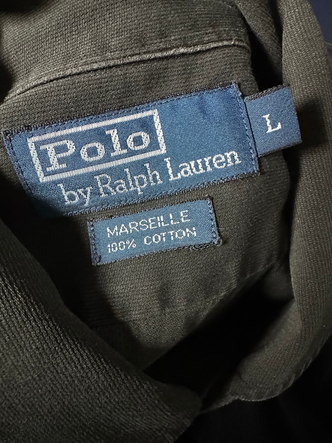 폴로 랄프로렌 남성 셔츠 L 블랙 골지 상품이미지5